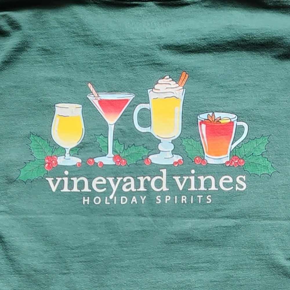 Vineyard Vines Men's Holiday Spirits T-shirt Size M